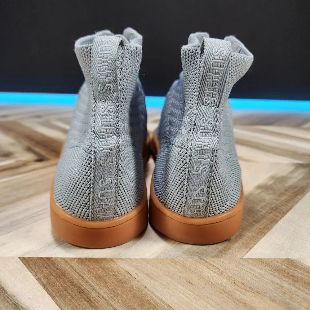 SUAVS The Legacy High-Top Knit  Grey Women's 7 Men's 5 Sneaker Shoes Casual Walk